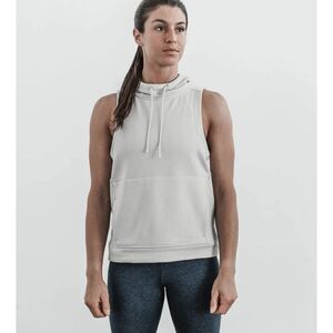 NWT NOBULL Sleeveless Hoodie in Off White XS​​​​